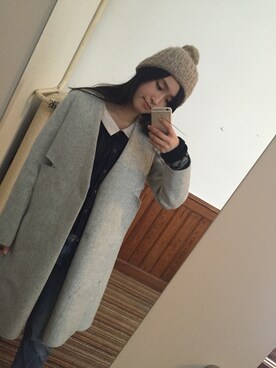 「COS（コス）のアイテム（ダウンジャケット/コート）」を使った、Susieちゃんさん（レディース・167cm）の秋コーディネート