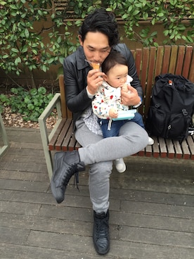 「PEANUTS（ピーナッツ）のアイテム（ジャケット/アウター）」を使った、KATOさん（メンズ・178cm）の春コーディネート