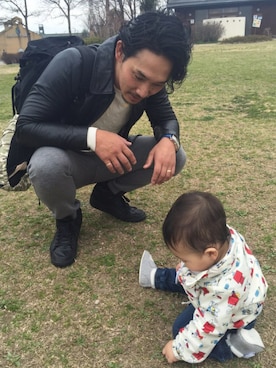 「PEANUTS（ピーナッツ）のアイテム（ジャケット/アウター）」を使った、KATOさん（メンズ・178cm）の春コーディネート