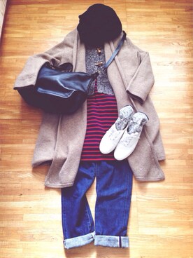 Hamama.さん（レディース・162cm）の冬コーディネート