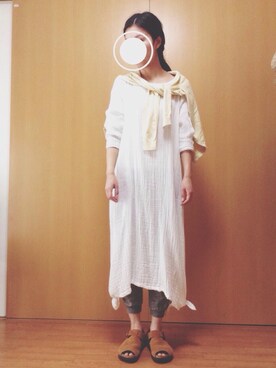 「プロデューサー巻き」｜「アイテム（その他）」を使った、Hamama.さん（レディース・162cm）の春コーディネート