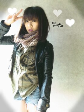 「CECIL McBEE（セシルマクビー）のアイテム（その他アウター）」を使った、Aya...さんの冬コーディネート
