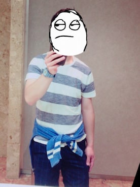 「JUNMEN（ジュンメン）のアイテム（パンツ）」を使った、はっしーさん（メンズ・172cm）の夏コーディネート