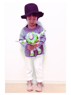 「韓国子供服のアイテム（ハット、ブラック系）」を使った、ⳮeRiⳮさん（レディース・155cm）の秋コーディネート