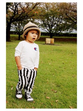 「Champion（チャンピオン）のアイテム（トップス、ホワイト系）」を使った、ⳮeRiⳮさん（レディース・155cm）の秋コーディネート