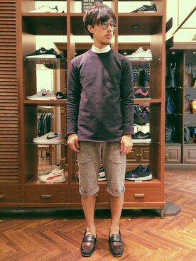 「wilson（ウィルソン）のアイテム（パンツ）」を使った、まきたく@休止中さん（メンズ・170cm）の春コーディネート