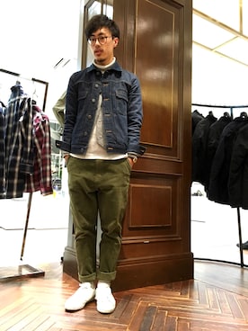 「wilson（ウィルソン）のアイテム（トップス）」を使った、まきたく@休止中さん（メンズ・170cm）の冬コーディネート