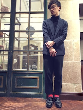 まきたく@休止中さん（メンズ・170cm）の冬コーディネート