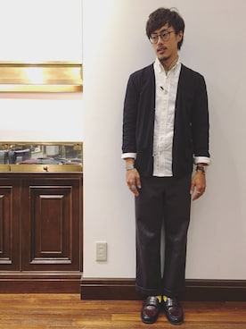 「MICHAEL TAPIA（マイケルタピア）のアイテム（トップス）」を使った、まきたく@休止中さん（メンズ・170cm）の秋コーディネート