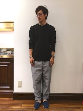 「タッセルローファー」｜「アイテム（財布/小物）」を使った、まきたく@休止中さん（メンズ・170cm）の秋コーディネート