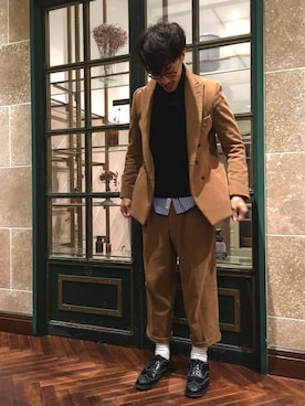 「HUDSON'S BAY COMPANY（ハドソンベイ）のアイテム」を使った、まきたく@休止中さん（メンズ・171cm）の秋コーディネート