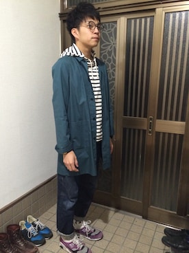 「STILL BY HAND（スティルバイハンド）のアイテム（ノーカラージャケット）」を使った、ばしゃさん（メンズ・165cm）の秋コーディネート
