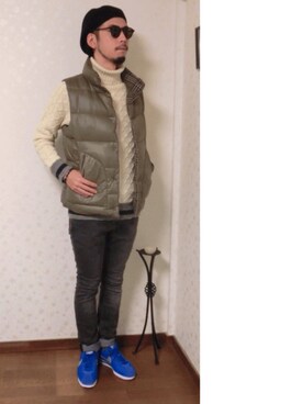 「SLICK（スリック）のアイテム（ダウンジャケット/コート）」を使った、kiyoshiさん（メンズ・170cm）の冬コーディネート