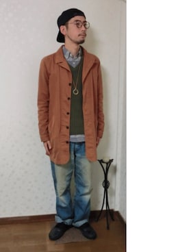 「SLICK（スリック）のアイテム（その他アウター）」を使った、kiyoshiさん（メンズ・170cm）の冬コーディネート
