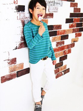 「子供服」｜devirockさん（キッズ・120cm）の春コーディネート