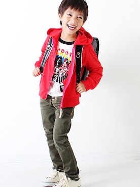 「子供服」｜devirockさん（キッズ・120cm）の春コーディネート