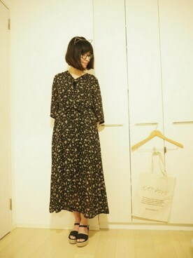 「KBF+（ケービーエフプラス）のアイテム（エコバッグ/サブバッグ）」を使った、ミトロさん（レディース・164cm）の夏コーディネート