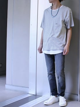 「FACTOTUM（ファクトタム）のアイテム（アクセサリー）」を使った、STORE STAFFさん（メンズ・172cm）の夏コーディネート