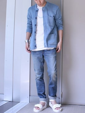 「nonnative（ノンネイティブ）のアイテム（アクセサリー）」を使った、STORE STAFFさん（メンズ・172cm）の夏コーディネート