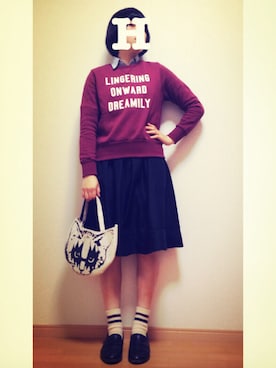 「ANOTHER BRANCH（アナザーブランチ）のアイテム（トップス）」を使った、h a n n a 'さん（レディース・159cm）の冬コーディネート