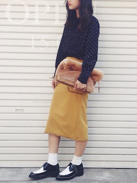 「goocy（グーシー）のアイテム」を使った、goocyさん（レディース・167cm）の秋コーディネート