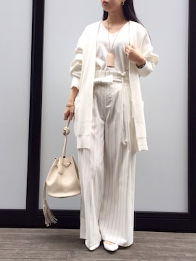 「ロングカーディガン」｜goocyさん（レディース・160cm）の冬コーディネート