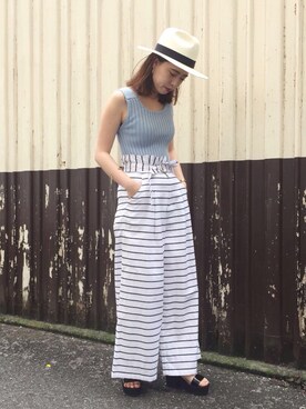 「goocy（グースィー）のアイテム」を使った、goocyさん（レディース・160cm）の夏コーディネート