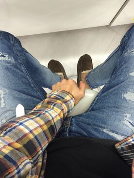 「Wrangler」｜「アイテム（その他シューズ）」を使った、14111074さん（メンズ・174cm）の秋コーディネート
