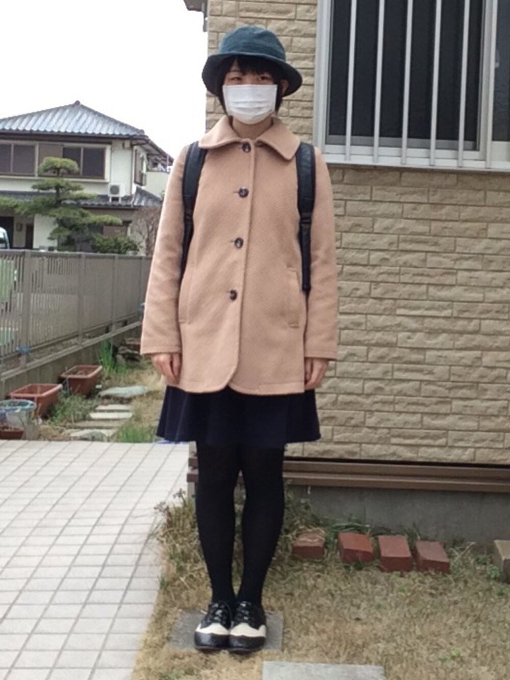 「WEGO、マジェスティックレゴン、ハット、帽子、緑」｜「RETRO GIRLのアイテム（ハット、グリーン系）」を使った、SaRiさん（レディース・158cm）の春コーディネートの1枚目の写真