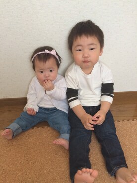 aika＊さん（キッズ・100cm）の春コーディネート