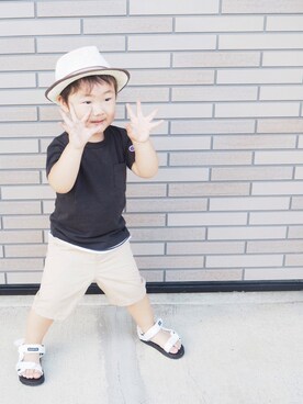 aika＊さん（キッズ・100cm）の夏コーディネート