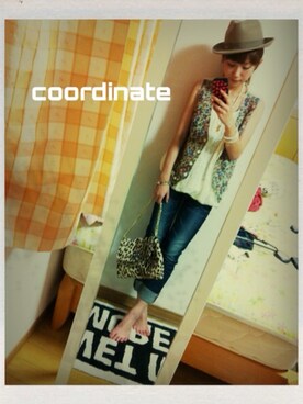 「me（ミイ）のアイテム（バッグ）」を使った、sayakaさん（レディース・156cm）の夏コーディネート