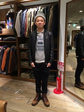 KARASAWAさん（メンズ・173cm）の冬コーディネート