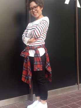 GIORDANOサンステ福山店さん（レディース・155cm）の冬コーディネート