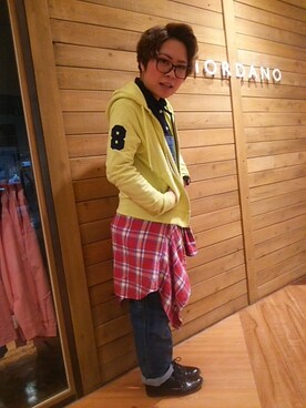 GIORDANOサンステ福山店さん(レディース・155cm)の冬コーディネート