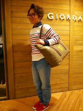 GIORDANOサンステ福山店さん（レディース・155cm）の冬コーディネート