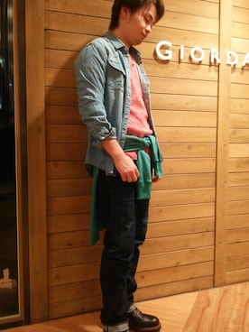 GIORDANOサンステ福山店さん（メンズ・175cm）の春コーディネート