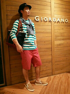 「マリン」｜GIORDANOサンステ福山店さん（メンズ・172cm）の春コーディネート