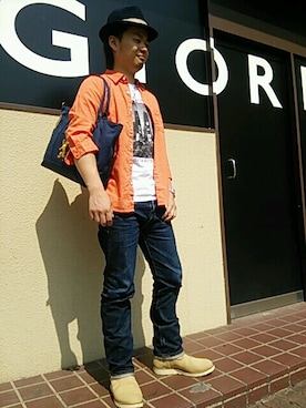 GIORDANOサンステ福山店さん（メンズ・172cm）の春コーディネート