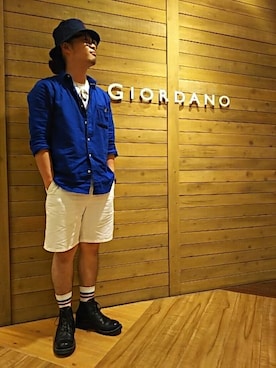 「GIORDANO」｜GIORDANOサンステ福山店さん（メンズ・170cm）の春コーディネート