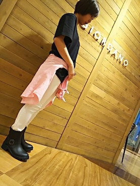 「GIORDANO」｜GIORDANOサンステ福山店さん（レディース・153cm）の夏コーディネート