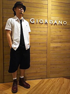 「GIORDANO」｜GIORDANOサンステ福山店さん（メンズ・170cm）の夏コーディネート