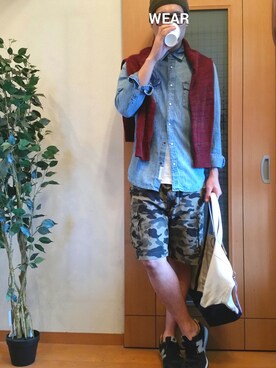 「417 EDIFICE（フォーワンセブンエディフィス）のアイテム（バッグ）」を使った、すずき兄さん（メンズ・175cm）の春コーディネート