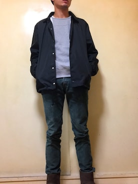 「NIEL BARETT（二ールバレット）のアイテム」を使った、yusukeさん（メンズ・178cm）の秋コーディネート