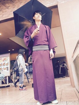 「雨」｜ばーしるさん（メンズ・175cm）の春コーディネート