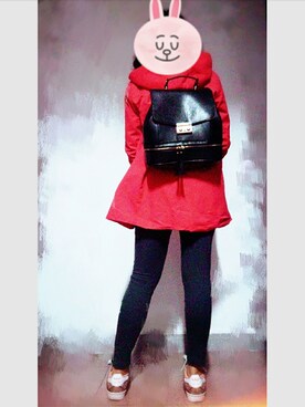 「H&M（エイチ・アンド・エム）のアイテム（カバーオール）」を使った、queenkorさん（レディース・155cm）の冬コーディネート