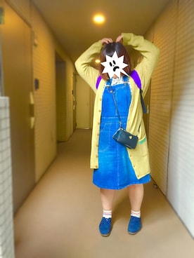「車柄」｜しーこさん（レディース・154cm）の秋コーディネート