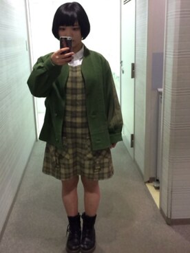 Kae Nさん（レディース・151cm）の冬コーディネート