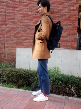 「アイテム（その他アウター）」を使った、冠　裕也さん（メンズ・184cm・20代）の冬コーディネート