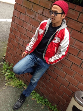 Hiroki Katoさん（メンズ・174cm）の冬コーディネート